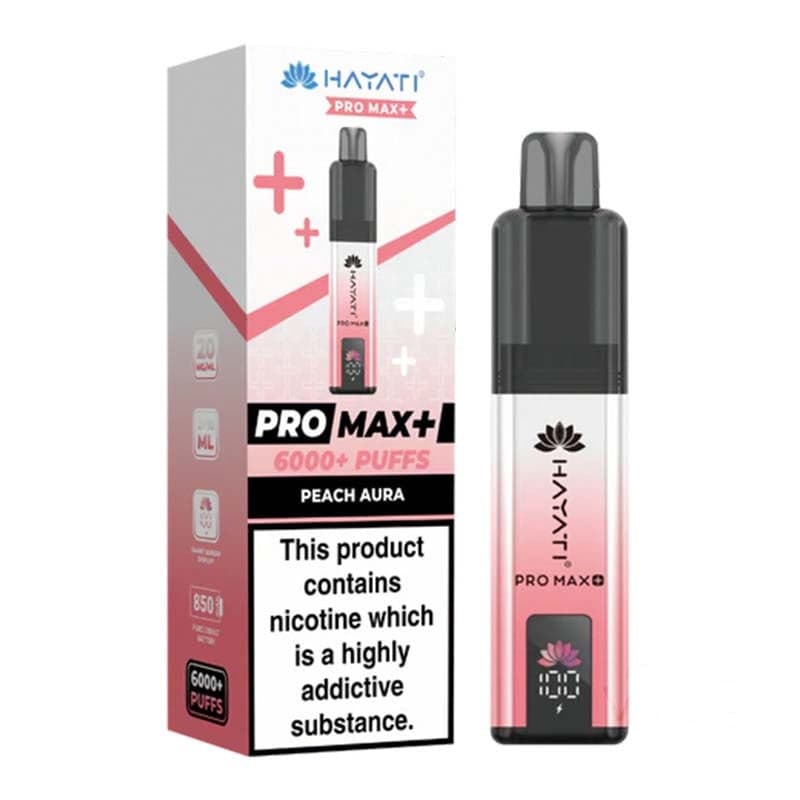 Hayati Pro Max+ 6K Prefilled Pod Kit Peach Aura  / 20mg]