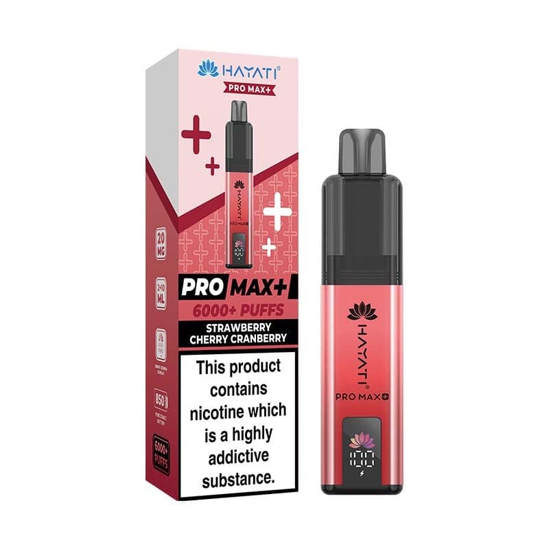 Hayati Pro Max+ 6K Prefilled Pod Kit -Strawberry Cherry Cranberry  / 20mg]