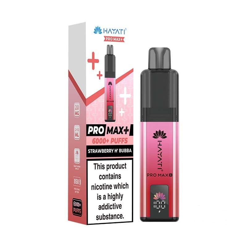 Hayati Pro Max+ 6K Prefilled Pod Kit -Strawberry H'Bubba / 20mg]