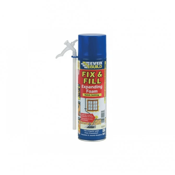 Everbuild Fix& Fill Expanding Foam 500ml ( No Returns For Missing Straws)