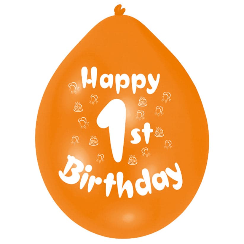 Happy 1st B'Day Minipax Balloon