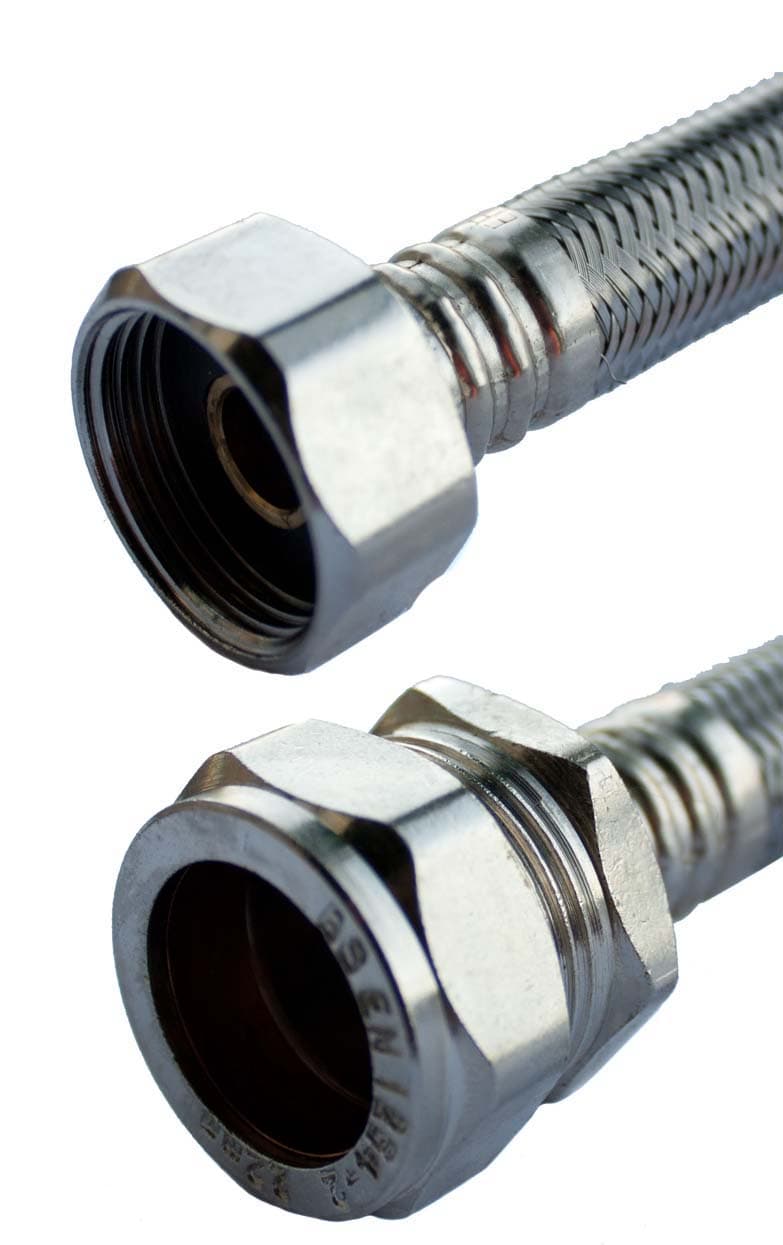 Flexible Tap Connectors 22mm x 3/4" x 30cm