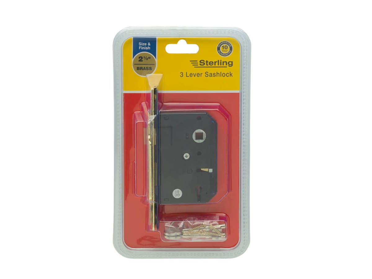 Sterling 3 Lever - 2.5" Mortice Sashlock EB
