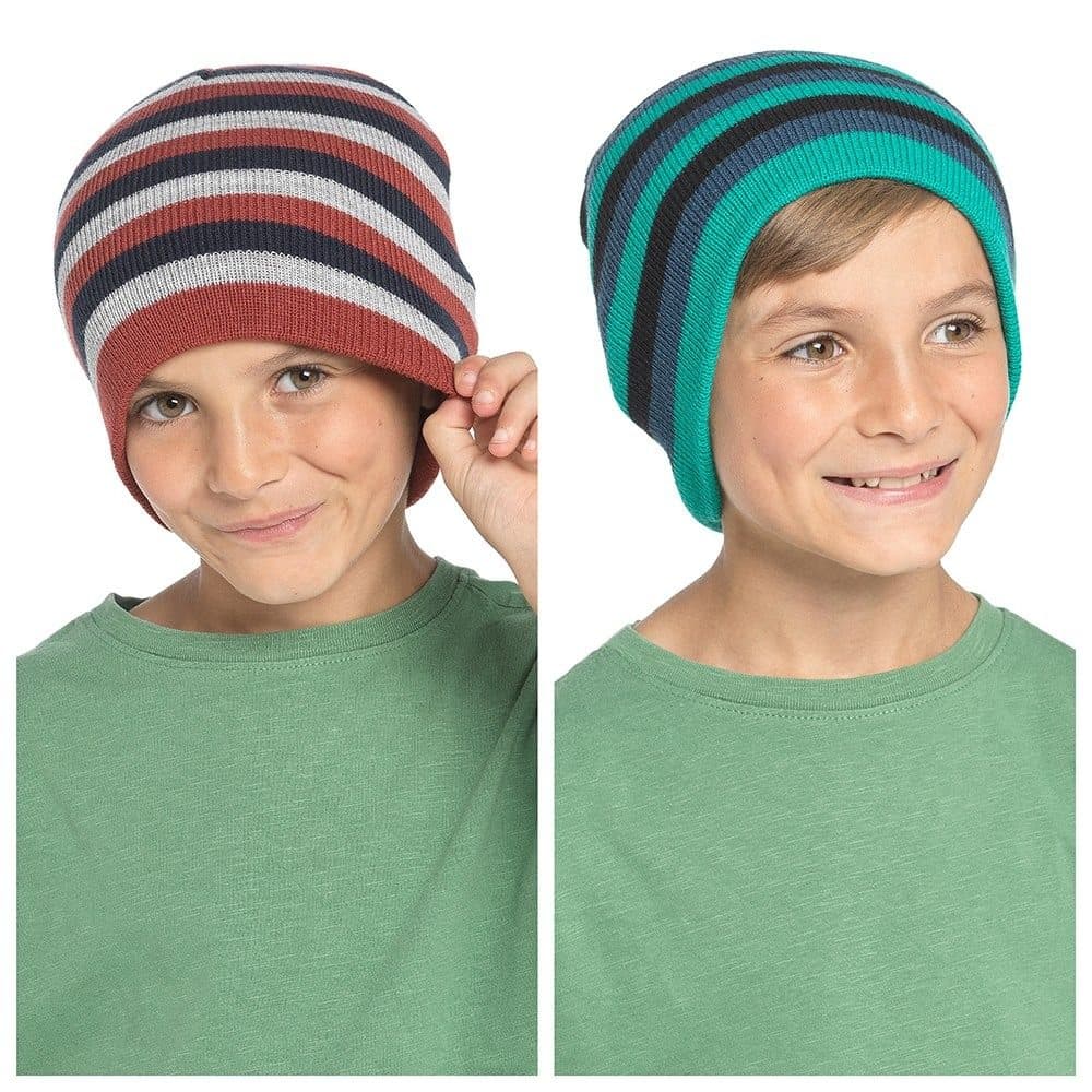 Kids Striped Acrylic Hat (GL165B)