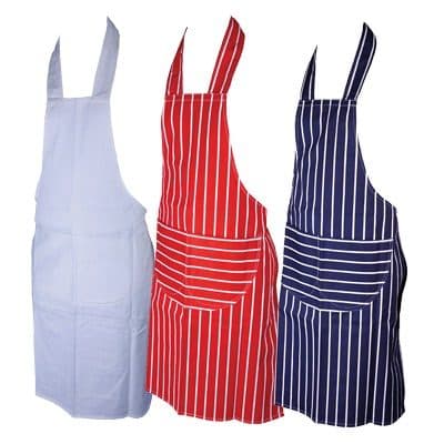 Robert Scot Red & White Striped Apron (ar283801l)