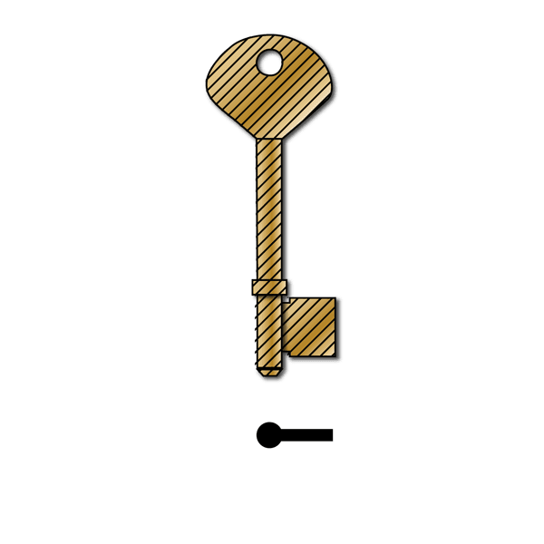 RST Merchant/Avocet Mortice Blank Brass Pk10 (TS436B)