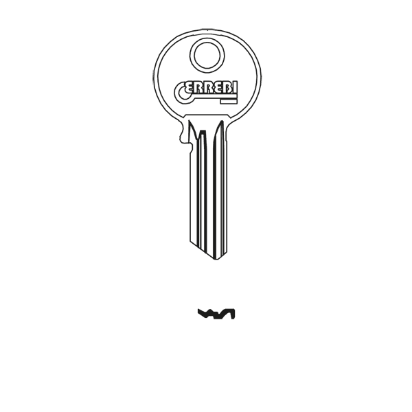 Orion Abus 5 pin Key Blk Pk10 (ABS4)