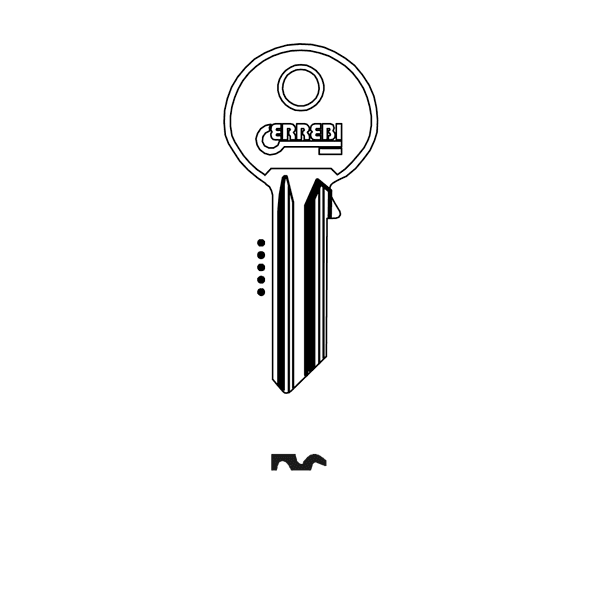 Rst B/Cylinder Key Blanks pk10