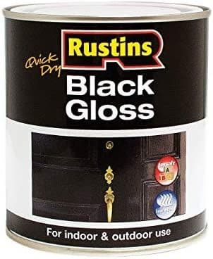Rustins Black Gloss Paint 500ml