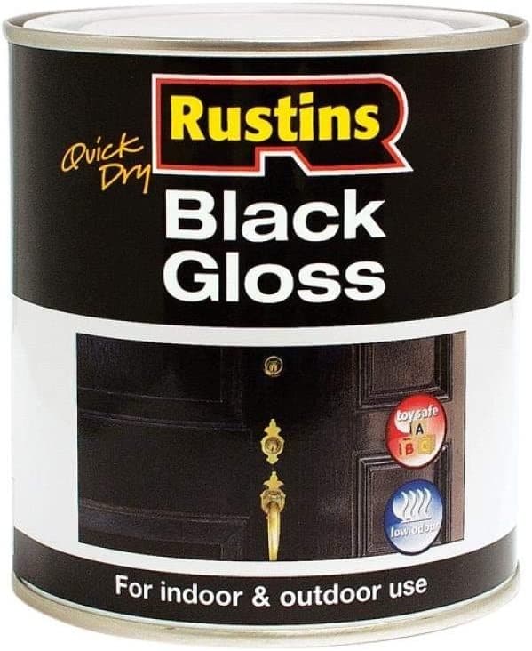 Rustin Black Gloss Paint 250ml