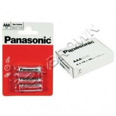 Panasonic AAA(R03) Zinc Carbon Batteries 4pk (Box)