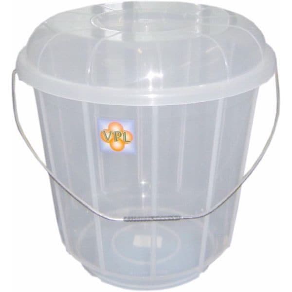 16ltr Clear Bucket with Lid