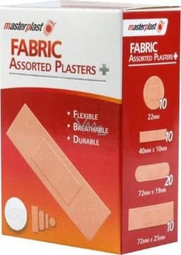 151 Master Plast  Asst Fabric Plasters 50pk (mp014) 1