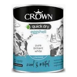 CROWNR QUICK DRY EGGSHELL BRIL WHITE 2.5L 2