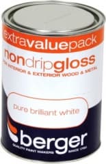 Berger N-Drip Gloss Brilliant White 1.25Ltr 2