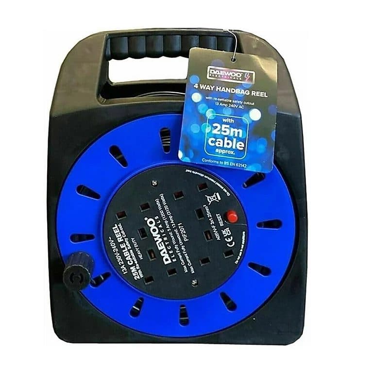 Daewoo 4 Gang 25 Metre Handbag Reel