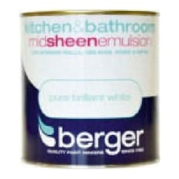 Berger MID sheen Kitchen & Bathroom Paint PBW 2.5Ltr 1