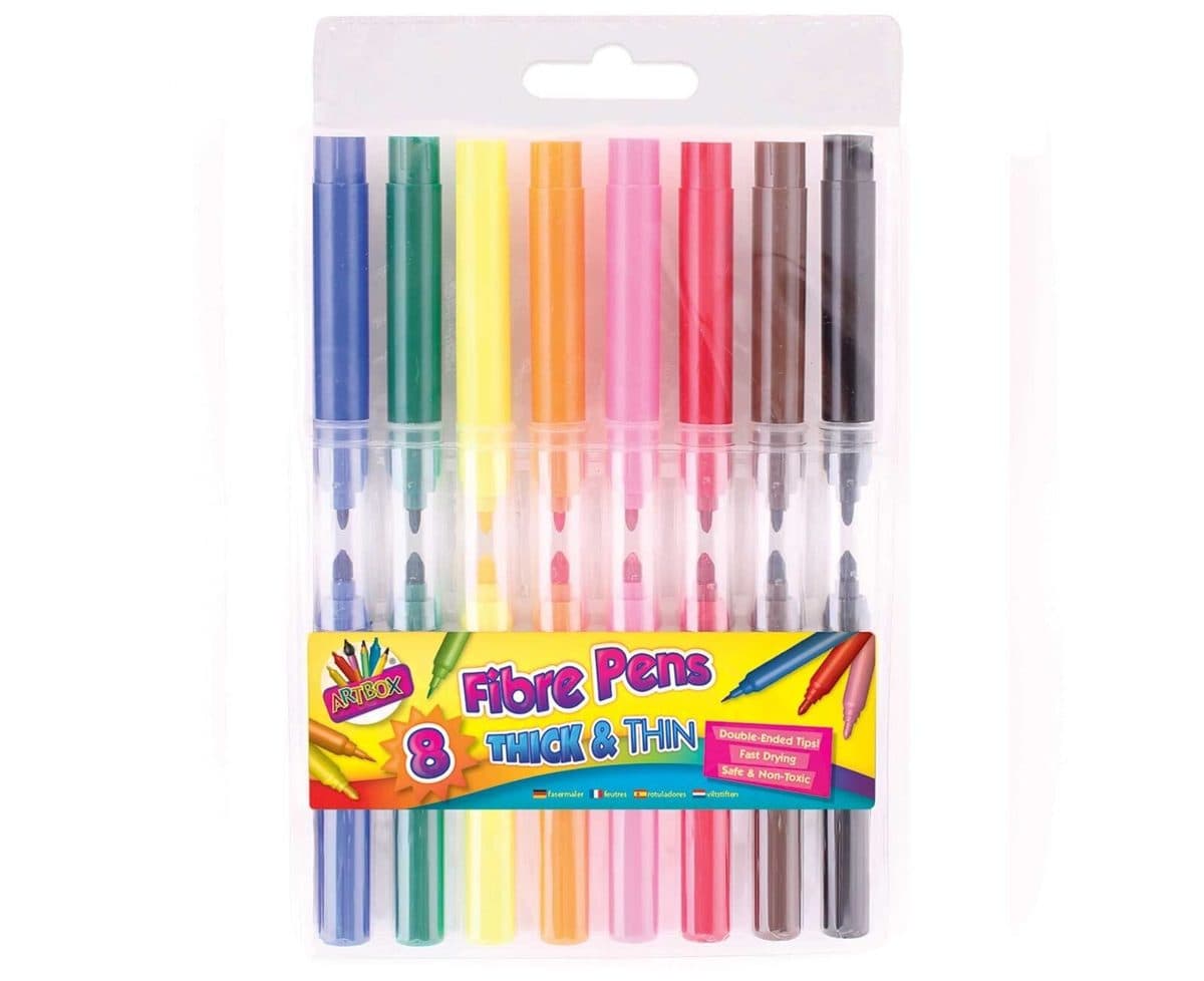 8 Thick & Thin Fibre Pen