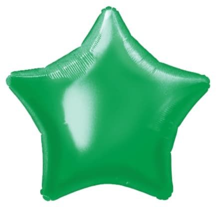 Unique Party 20'' Pkg Star Green Foil Blln