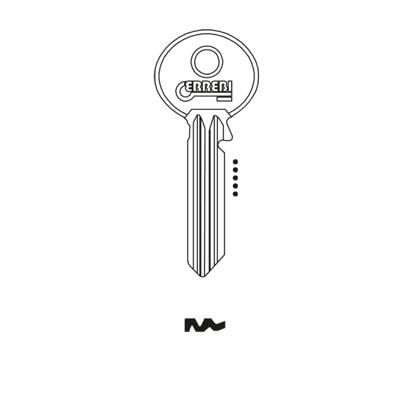 Ruko Cylinder Key Blank Pk10 (RUK8)
