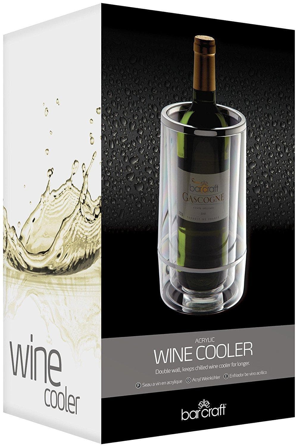 BC Acrylic Wine Cooler Double Walled Clear