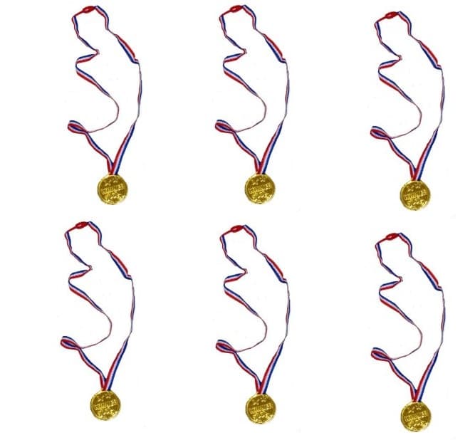 Medal Gold Winner 35mm with 75cm Neck Cord