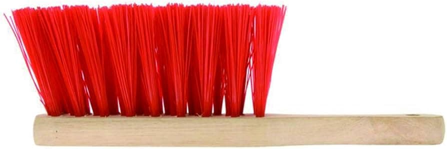 Elliotts FSC Wooden Hand Brush with Stiff Red