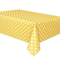 Unique Party Sun Yellow Dots Table Cover 54"x108" 1