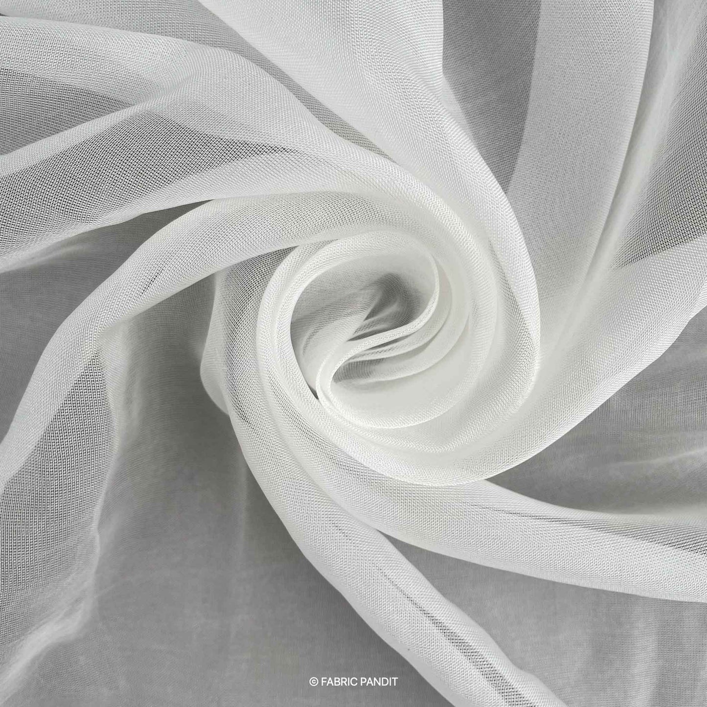 Organza Fabric Pure White image