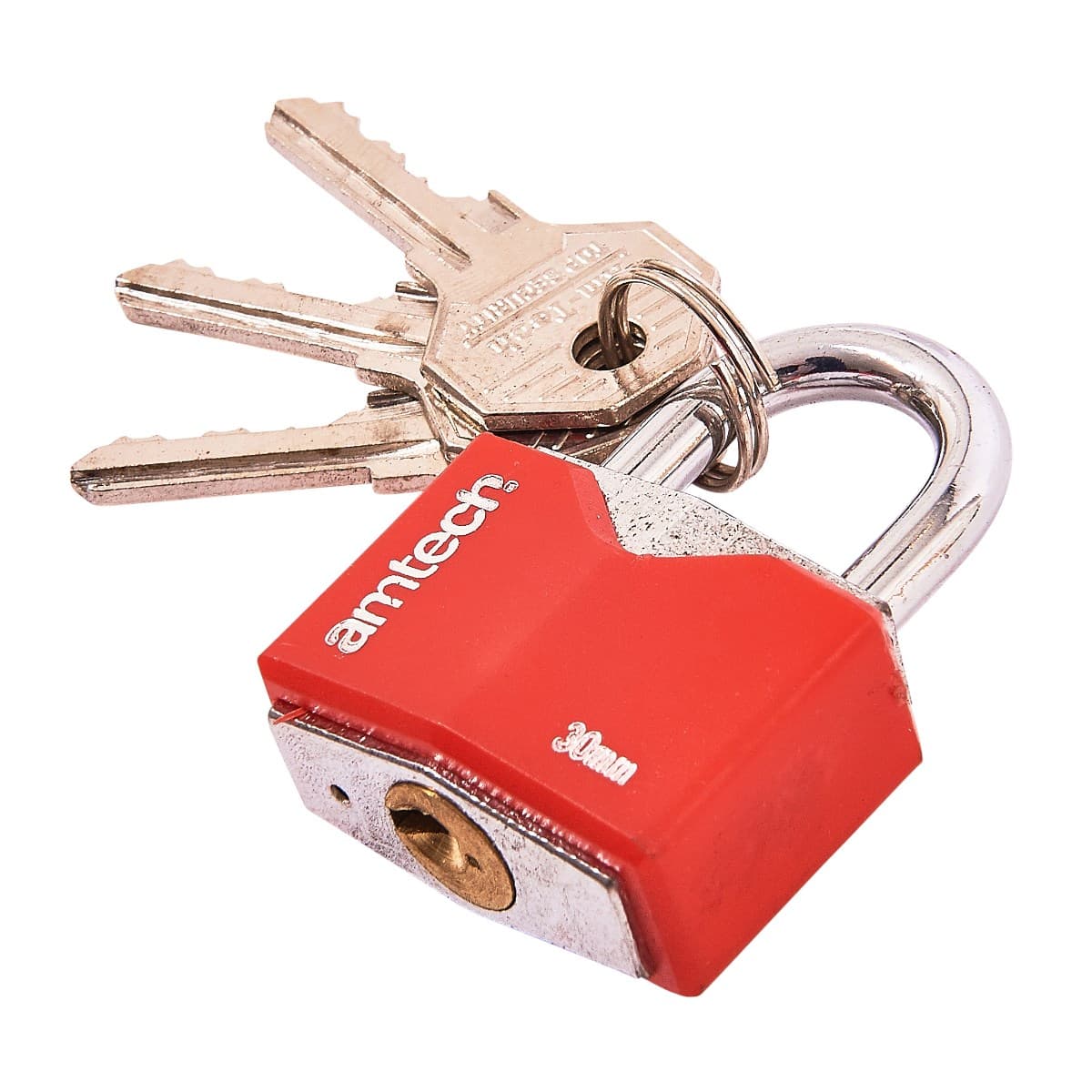Am-Tech 30mm Rhombic Chrome Plated Iron Padlock T0703