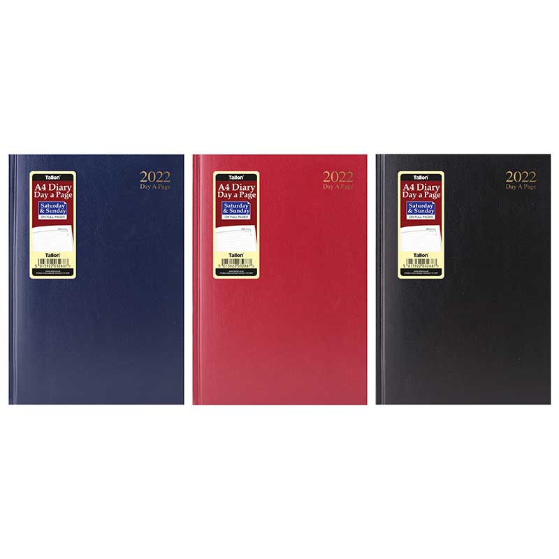 Tallon A4 DAP Diary with Full Day Saturday & Sunday, image