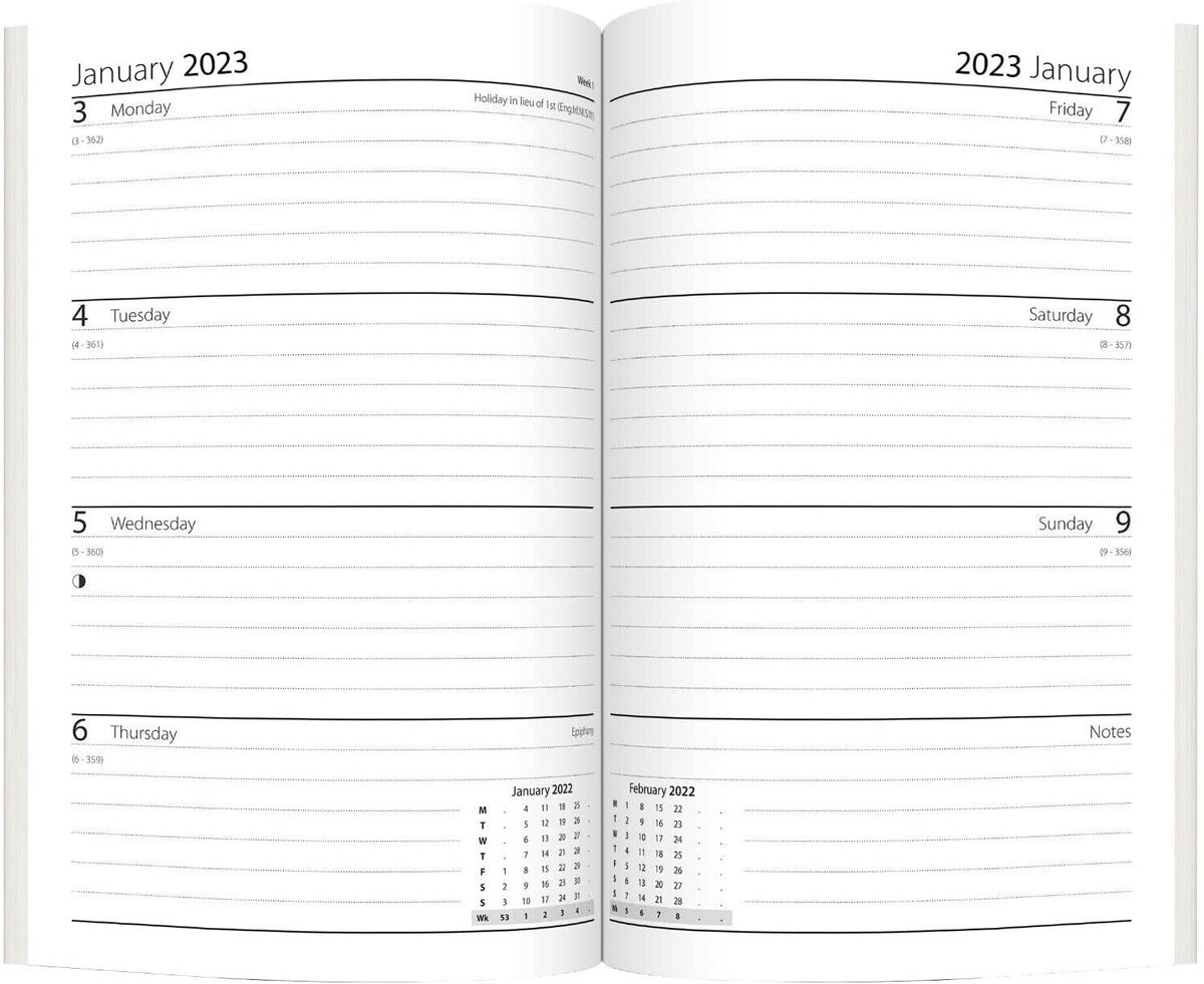 Tallon Slim Diary Week to View in CDU image