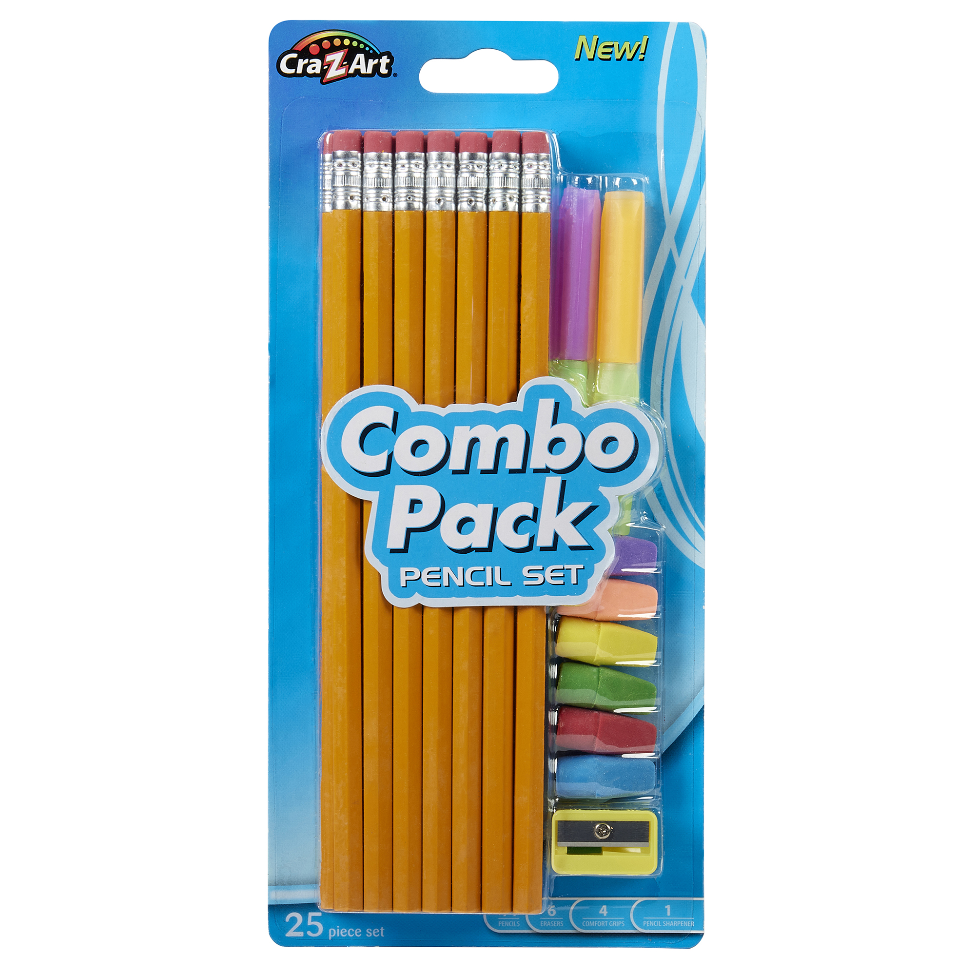 County Pencil Set - 2 Pencils / Eraser / Sharpner image