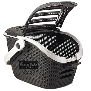 Curver Rattan Pet Carrier Anthracite/Grey image