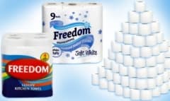 Freedom Inspirations 2 ply Soft White
TOILET PAPER  4pk x 10