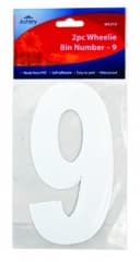 Ashleys 2pc Wheelie Bin Number - 9
