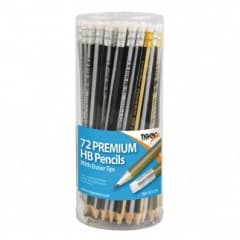 Tiger  Hb Eraser Tip Pencils - Pot- 72pcs