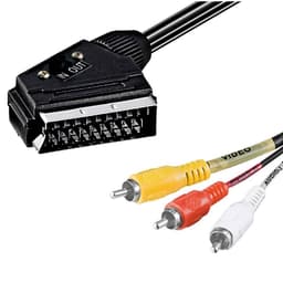 LLOYTRON ***   Scart Plug To 3 Phono Plugs 1