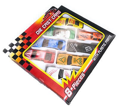 Kandy Toys 8pc Die Cast Free Wheel Cars In Window Box