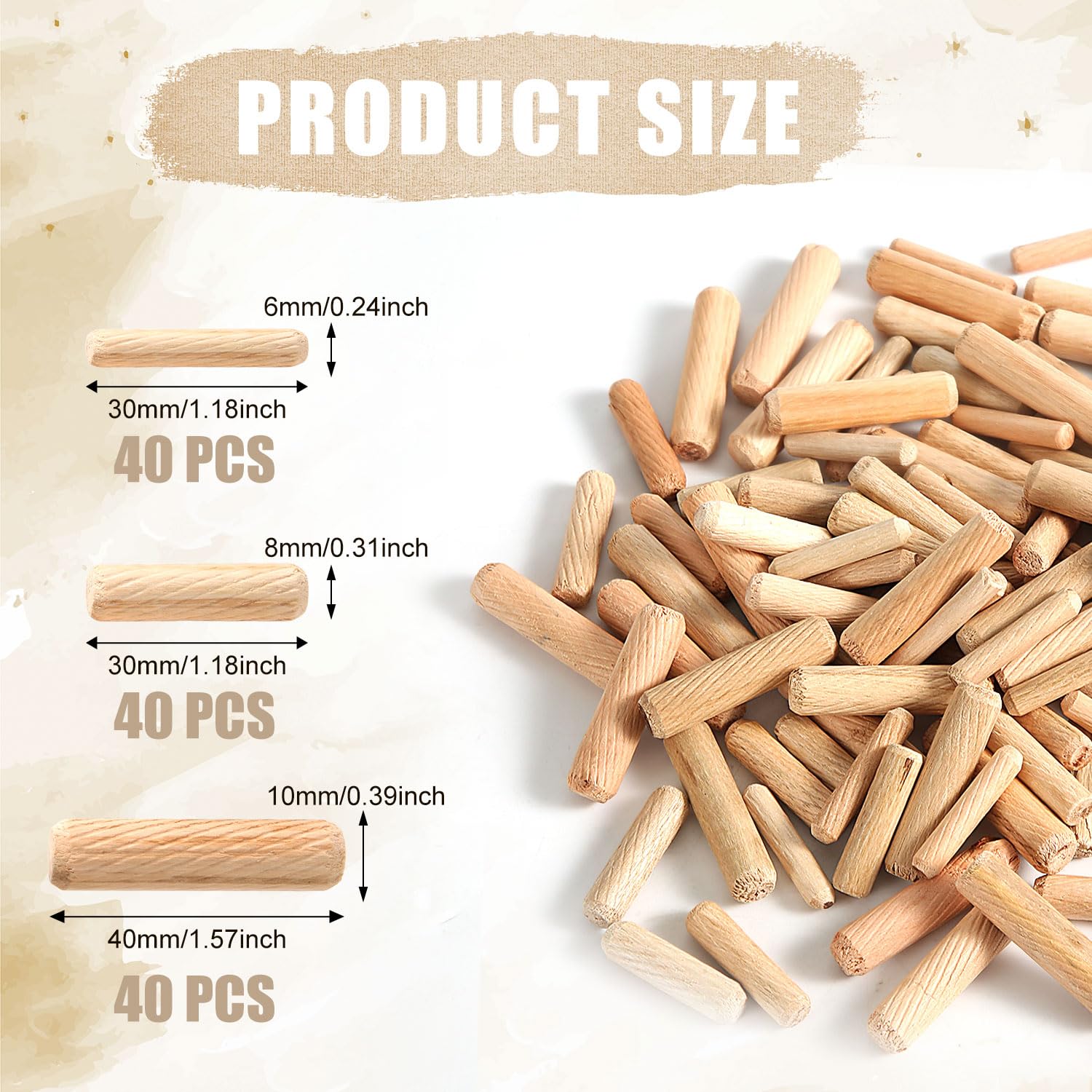 151 Duzzit  Wood Pegs 36pk (sma1058a) image