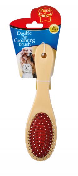 151 Pride & Groom  Pet Dbl Groom Brush Thick Coat (pg1003) image