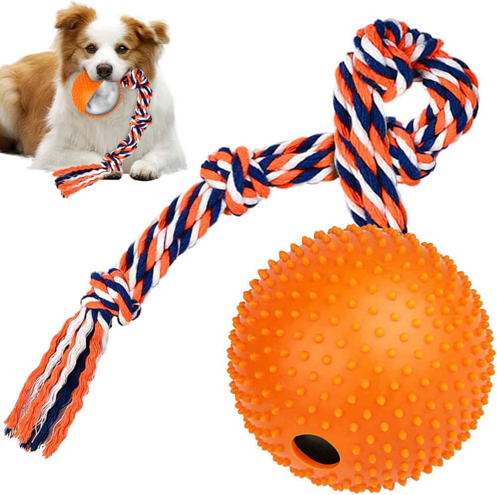 151 Pets Play  Dog Rope With Ball (pap1000) image