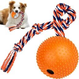 151 Pets Play  Dog Rope With Ball (pap1000) 1