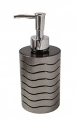 BC  Ice Collection Black & Silver Soap Dispenser (ba1845bk)