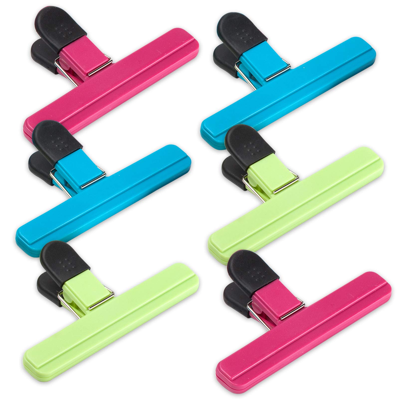 151 BAG CLIP 6pk ASST COLOURS image