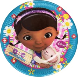Unique Party 8 Doc Mc Stuffins 23cm Plates 1