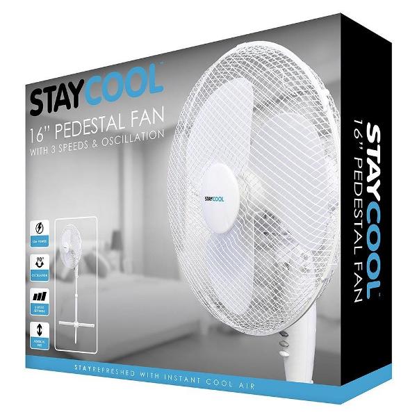 LLOYTRON stay Cool' 16" (40cm) 50w Pedestal Fan image