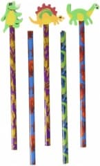 ACT, 5 DINO PENCILS & 3 TOPPERS