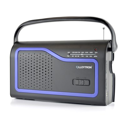 LLOYTRON ibiza' Am / Fm Portable Radio - Black image