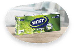 Nicky Aloe Vera White Pocket Tissue 15PK 1